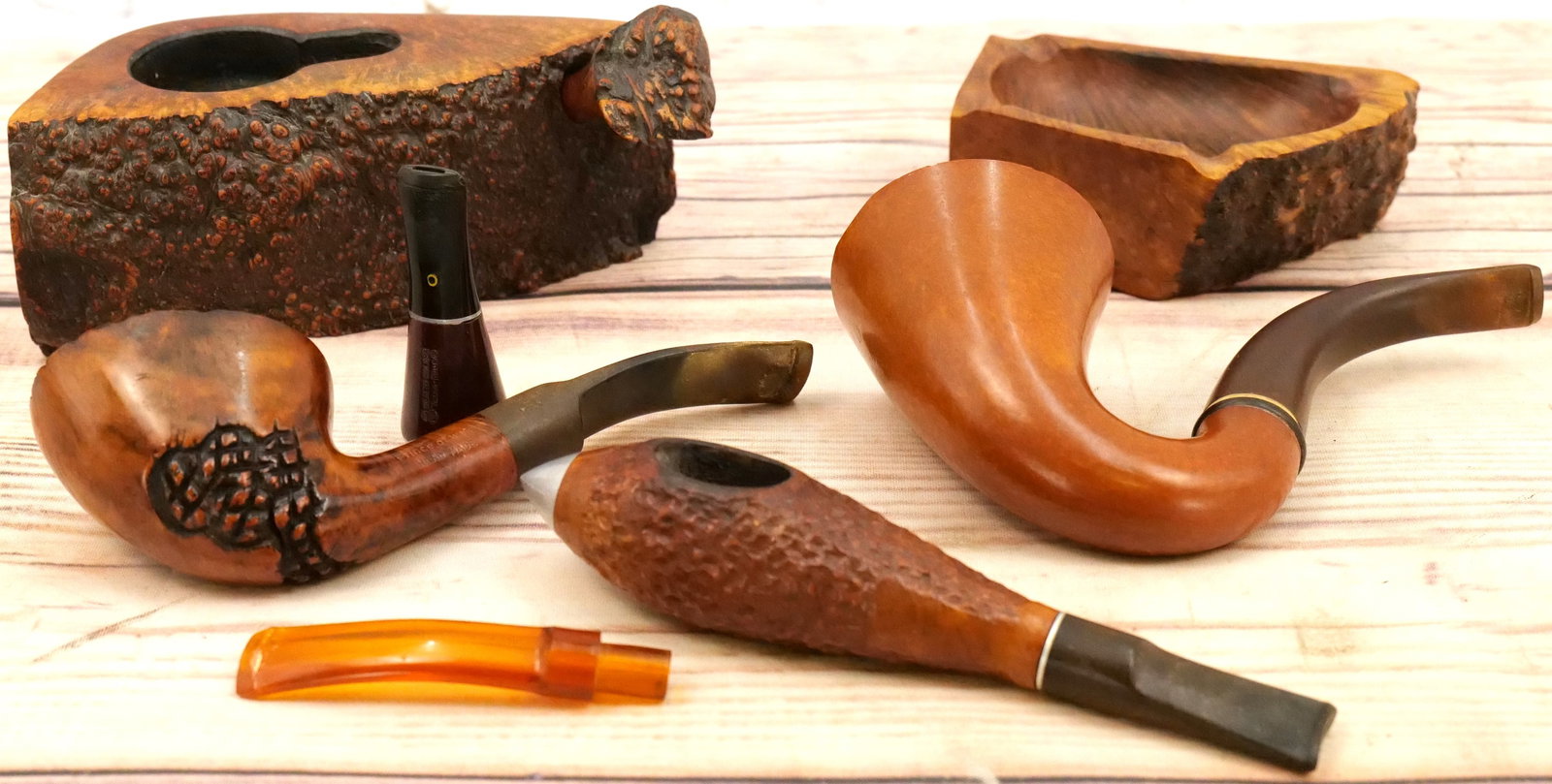 Lot of Smoking Items including Briar Pipes (1 of 7)