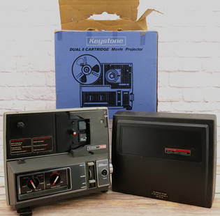 Keystone Dual 8 Cartridge Movie Projector: Keystone Dual 8 Cartridge Movie Projector. Model 442. Comes in original box. All invoices must be paid for within 24 hours. We offer multiple shipping options, please read the terms as they have chang