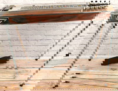 Vintage Emmons Pedal Steel Guitar: Vintage Emmons Pedal Steel Guitar. Comes with Legs, Pedal, Instructions, and Case. Very Good Condition. All invoices must be paid for within 24 hours. We offer multiple shipping options, please read t