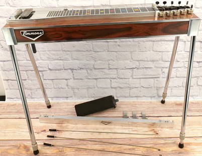 Vintage Emmons Pedal Steel Guitar: Vintage Emmons Pedal Steel Guitar. Comes with Legs, Pedal, Instructions, and Case. Very Good Condition. All invoices must be paid for within 24 hours. We offer multiple shipping options, please read t