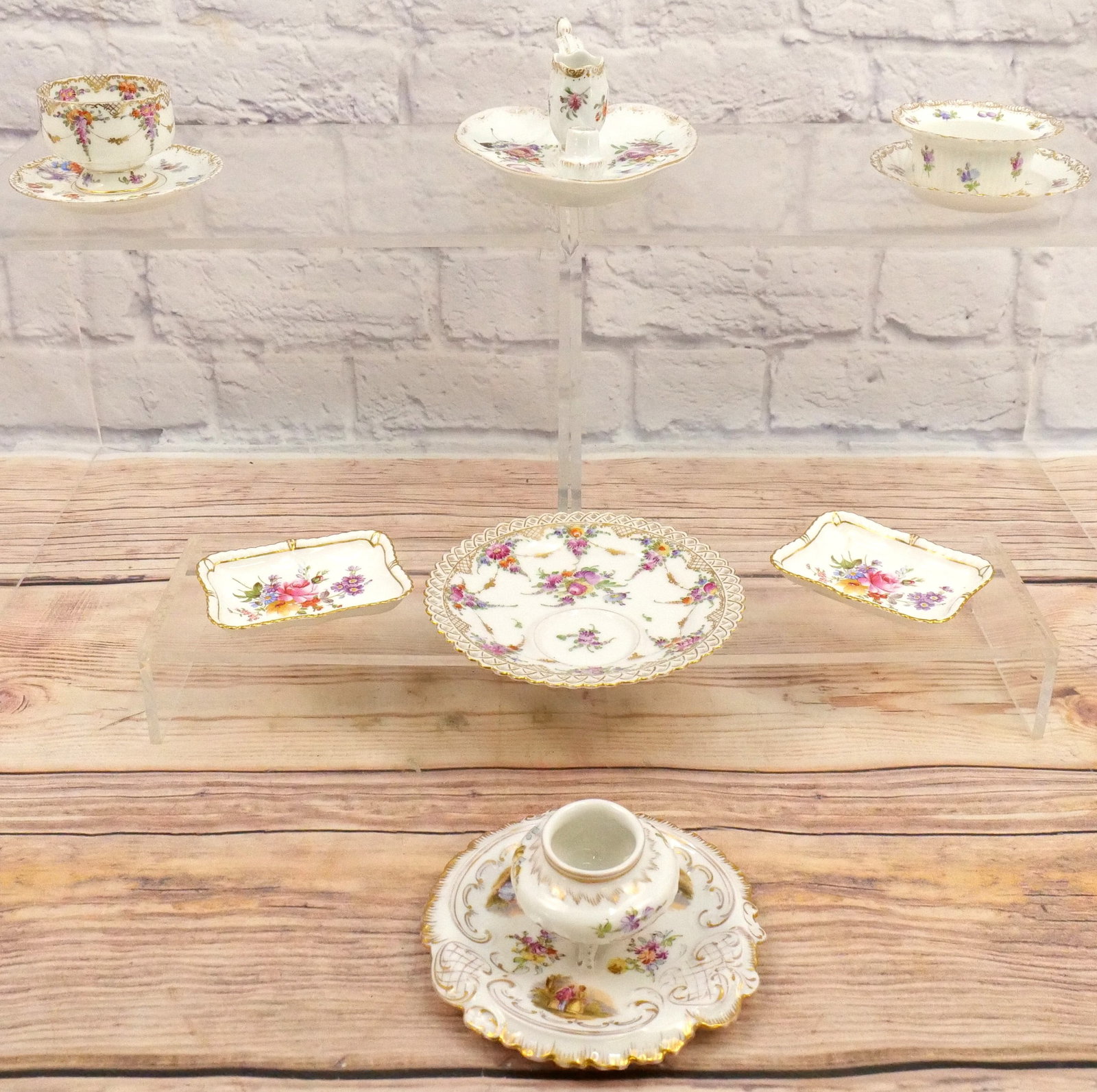 Lot of Handpainted Porcelain (1 of 6)
