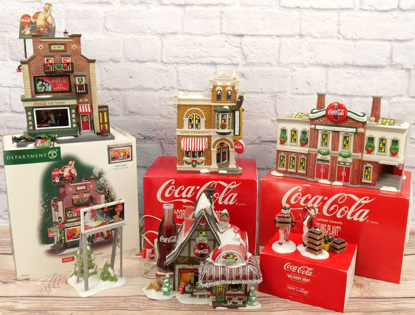 Lot of Department 56 Coca Cola Items (1 of 7)