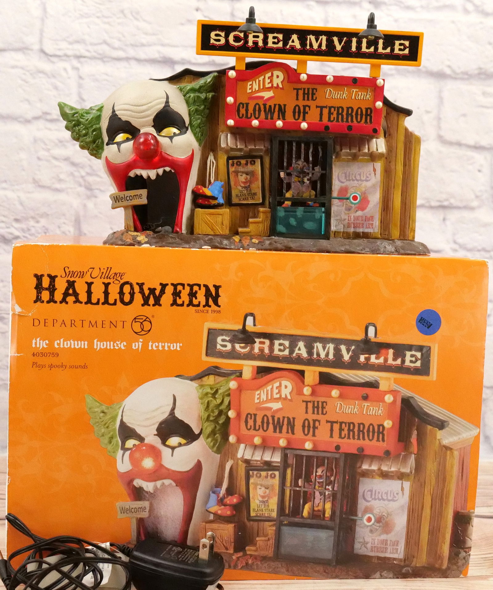 Department 56 Halloween The Clown House Of Terror Auction