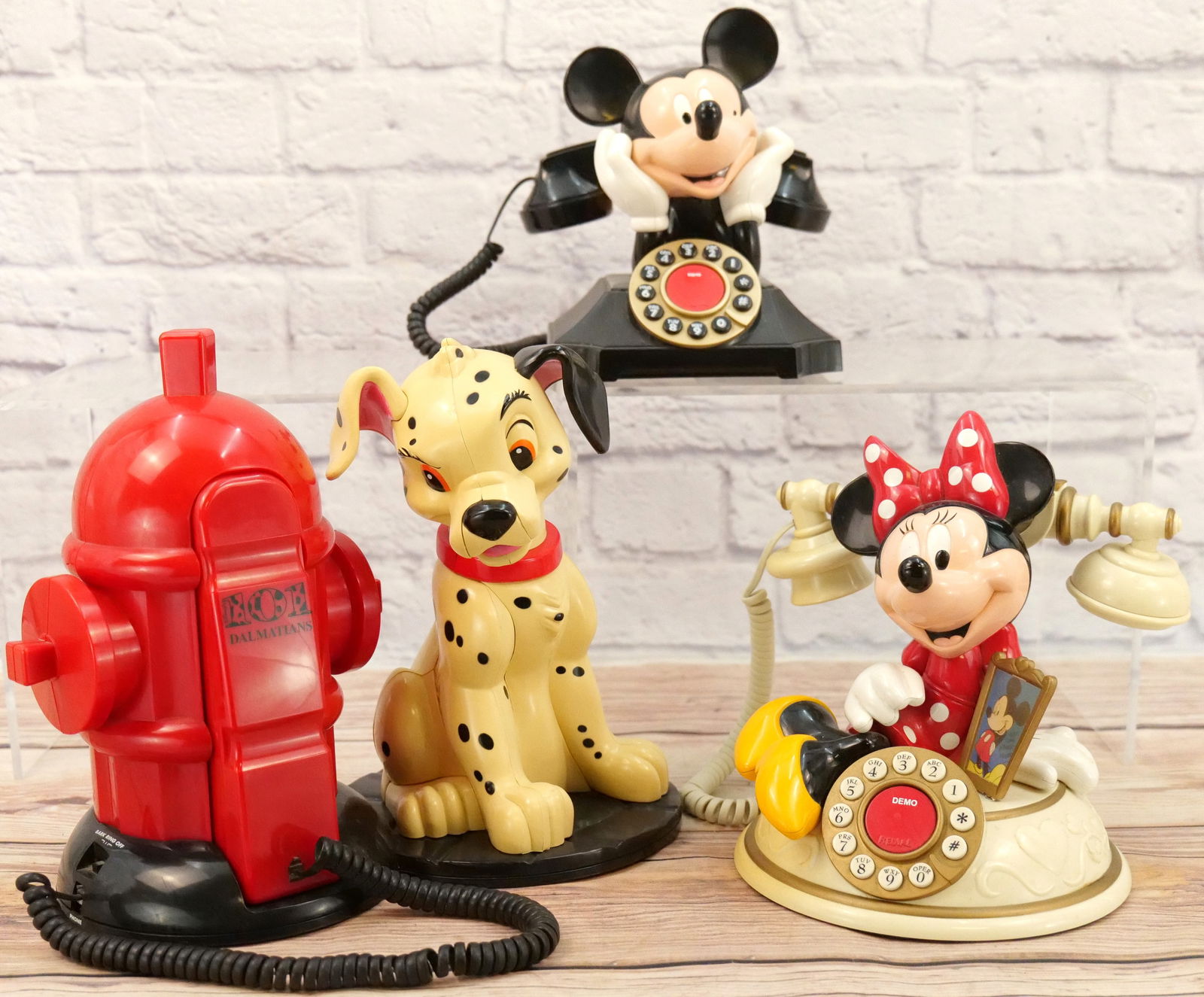 Lot of 3 Disney Novelty Telephones (1 of 8)