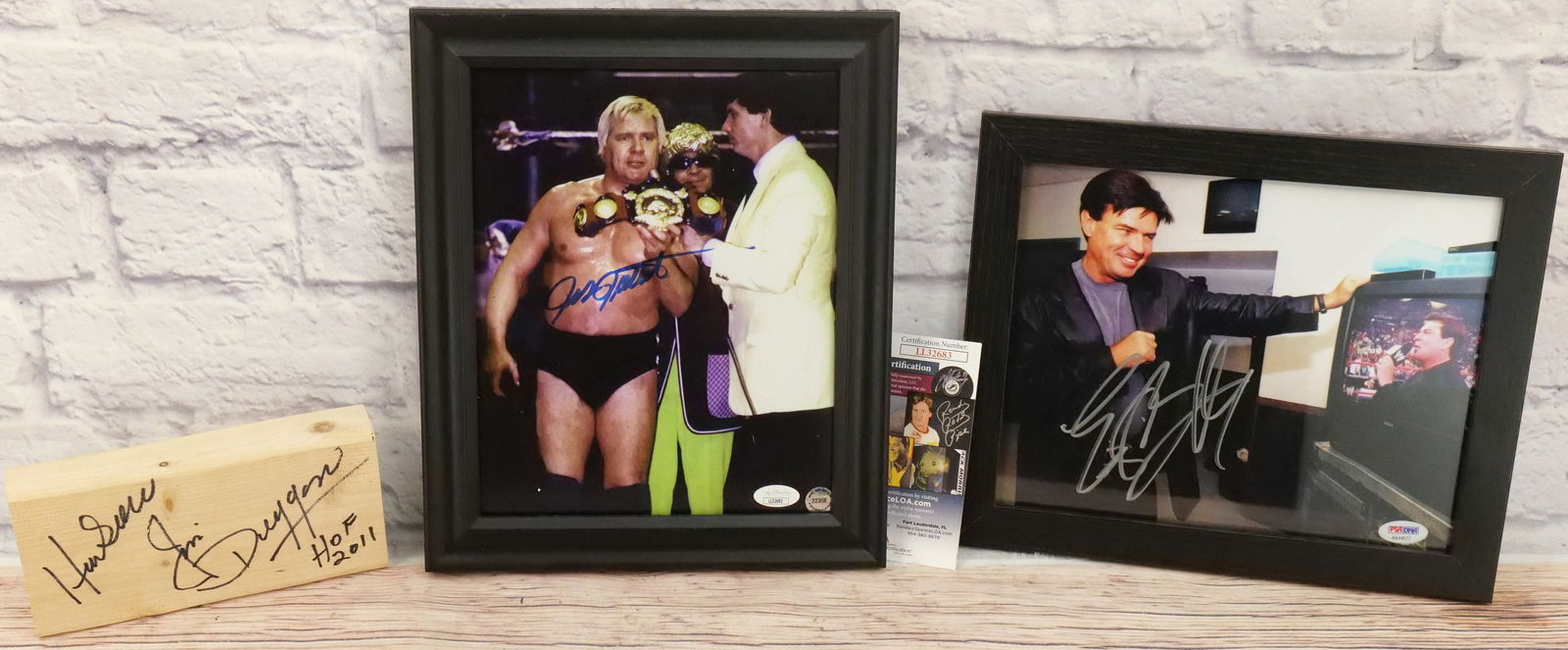 Lot of 3 Autographed Wrestling Items (1 of 6)