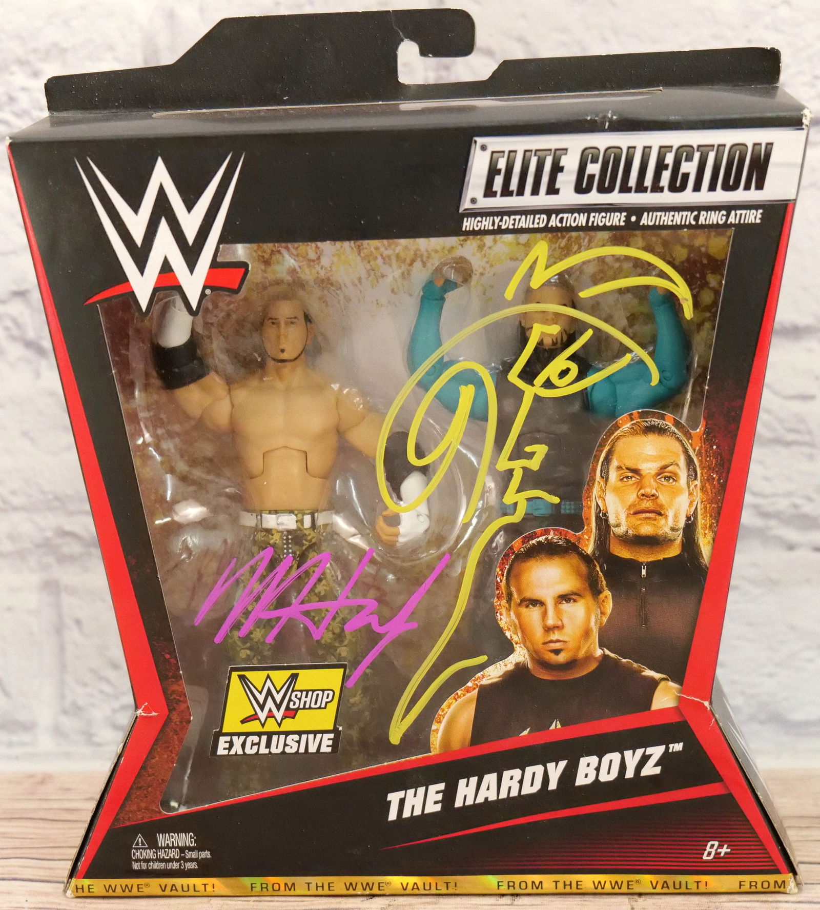 WWE Elite Autographed The Hardy Boyz Action Figure Set (1 of 6)