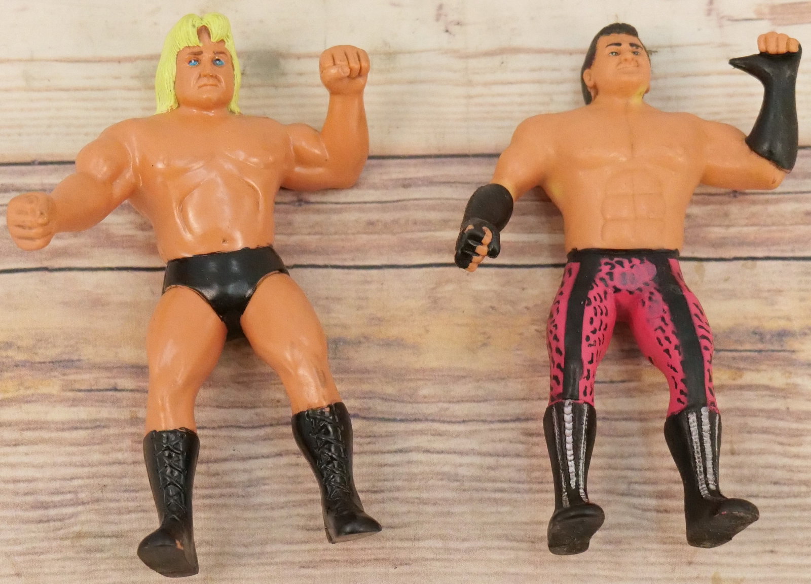 Lot of 2 LJN Wrestling Figures: Lot of 2 LJN Wrestling Figures including Greg "The Hammer" Valentine and Brutus Beefcake - Some spotting to neck and body. All invoices must be paid for within 24 hours. We offer multiple shipping opt