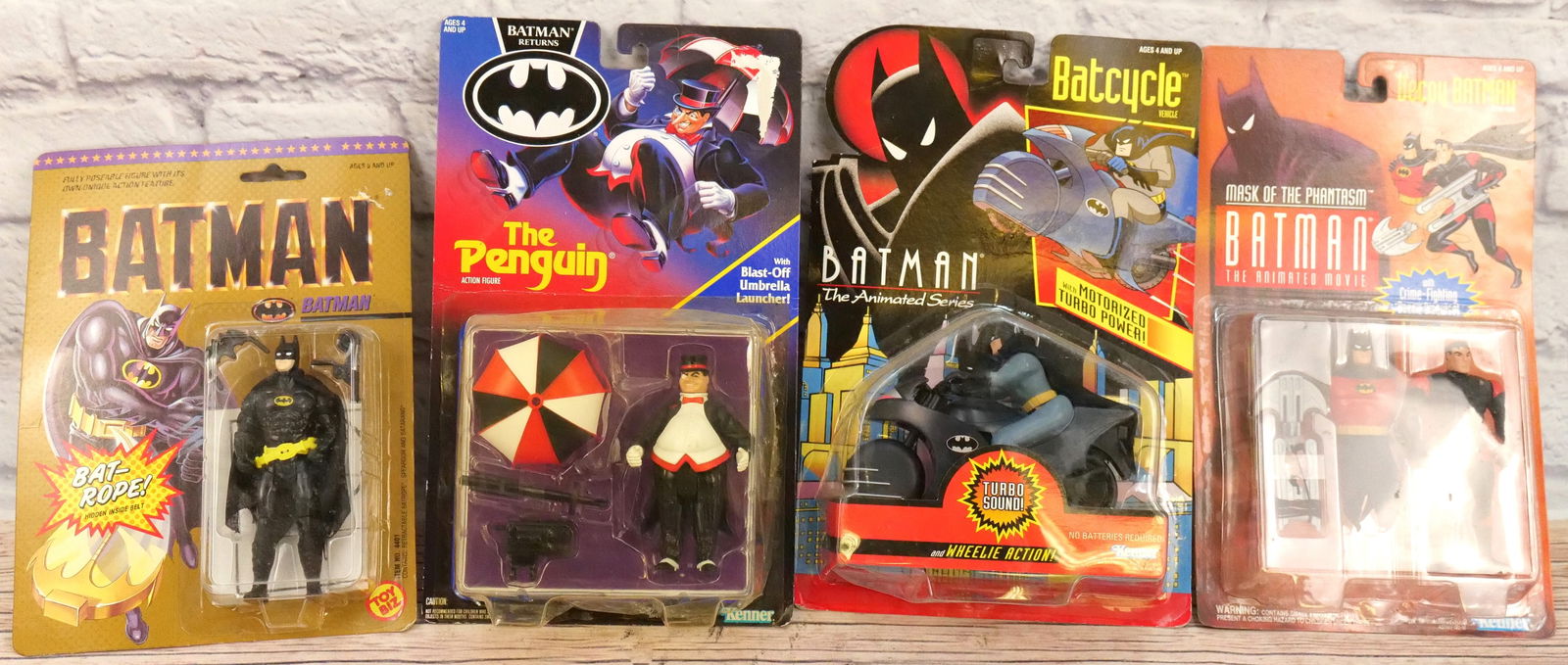 Lot of 4 Vintage 1980's-1990's Batman Action Figures (1 of 4)