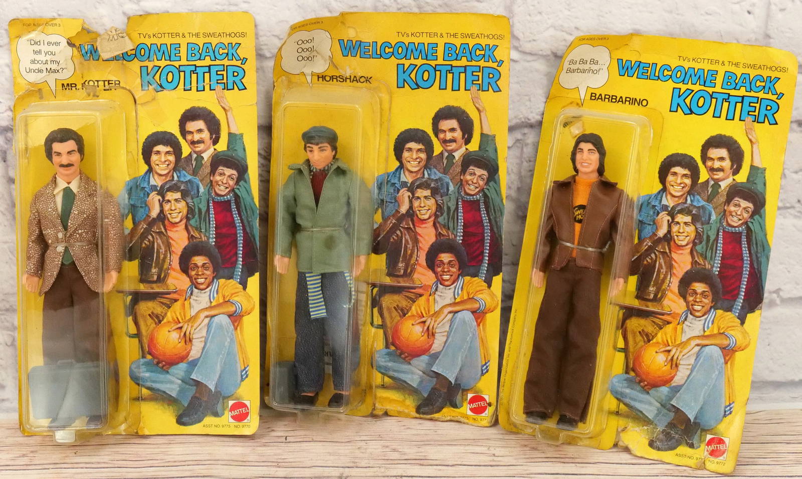 Lot Of 3 Welcome Back Kotter Action Figures Auction