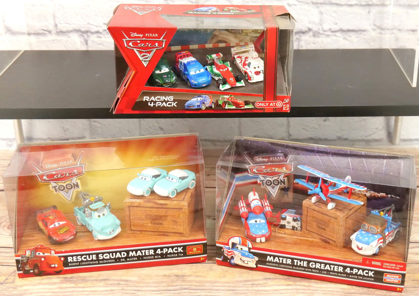 Lot of Disney Pixar Cars 4-Pack Vehicle Sets (1 of 9)