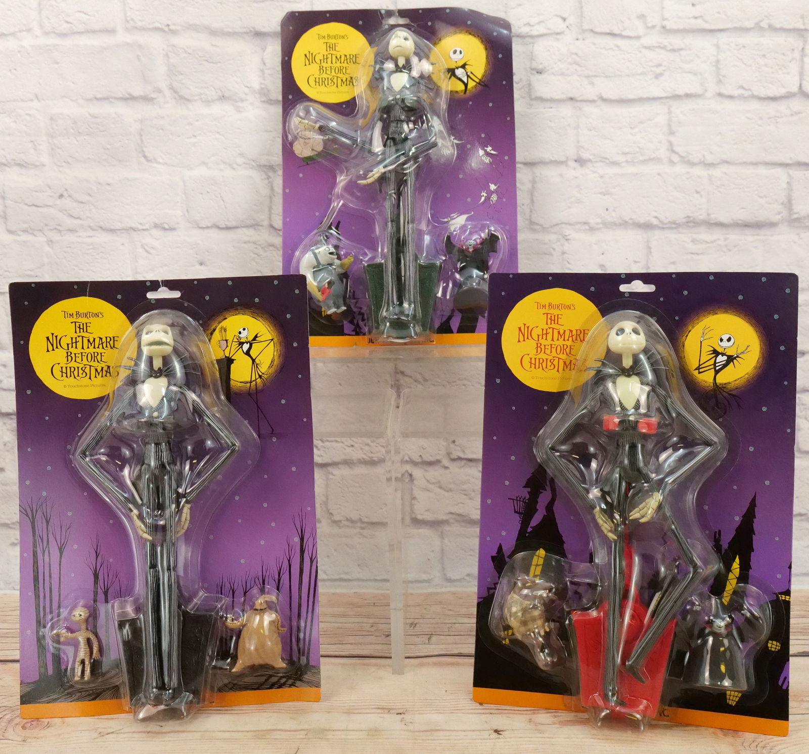 Lot of 3 Nightmare Before Christmas Jack Skellington Action Figures (1 of 8)