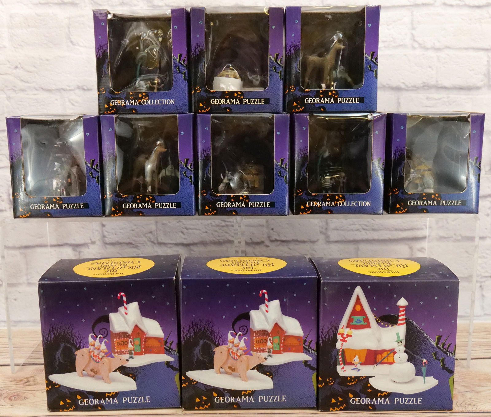 Lot of 11 Nightmare Before Christmas Georama Puzzle Figurine Collection (1 of 10)