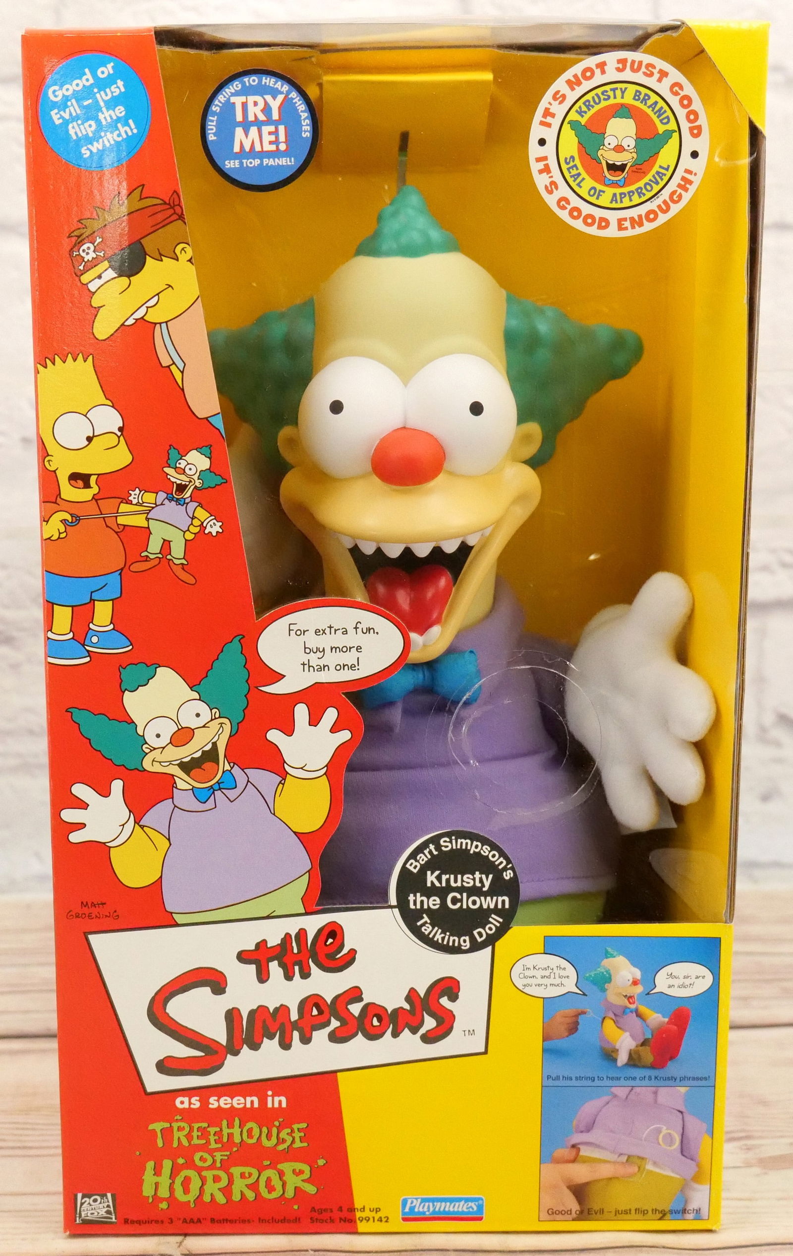 The Simpsons Bart Simpson's Krusty the Clown Talking Doll (1 of 7)
