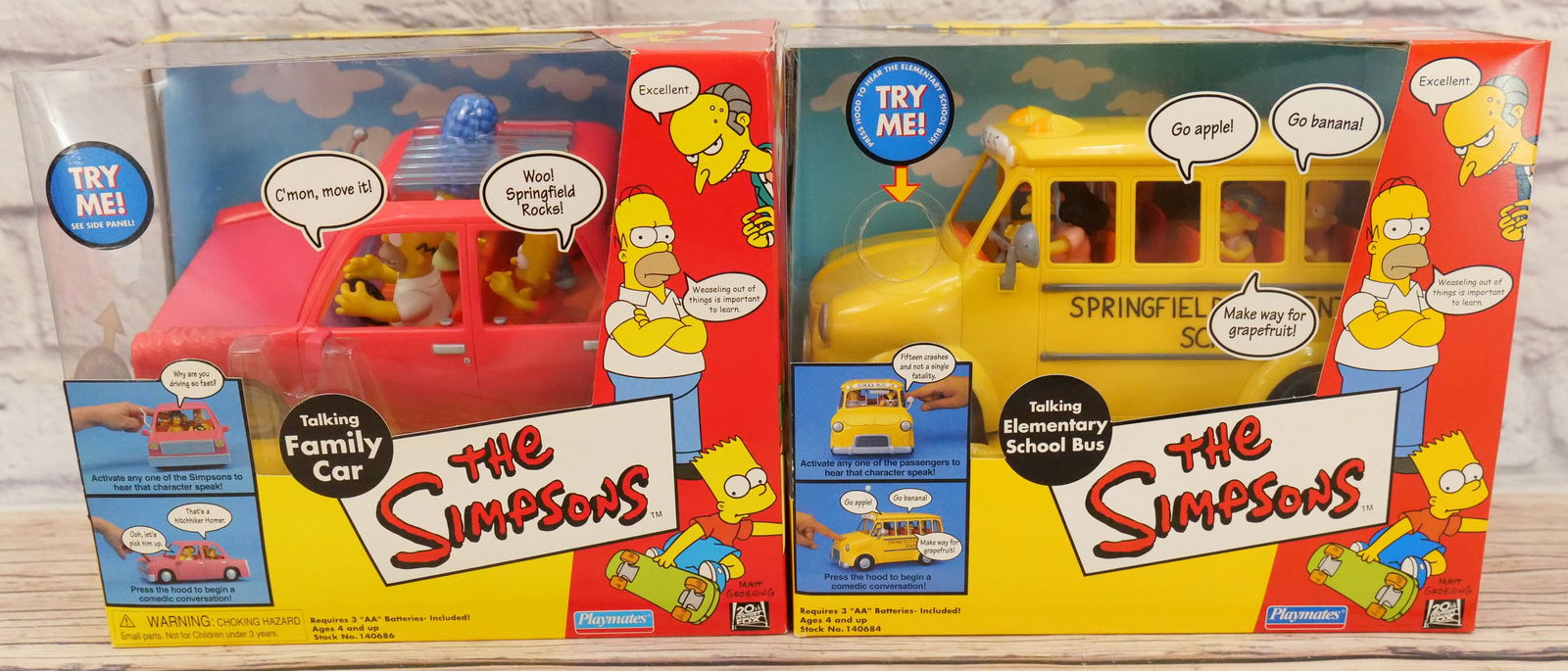 Lot of 2 The Simpsons Vehicles (1 of 8)