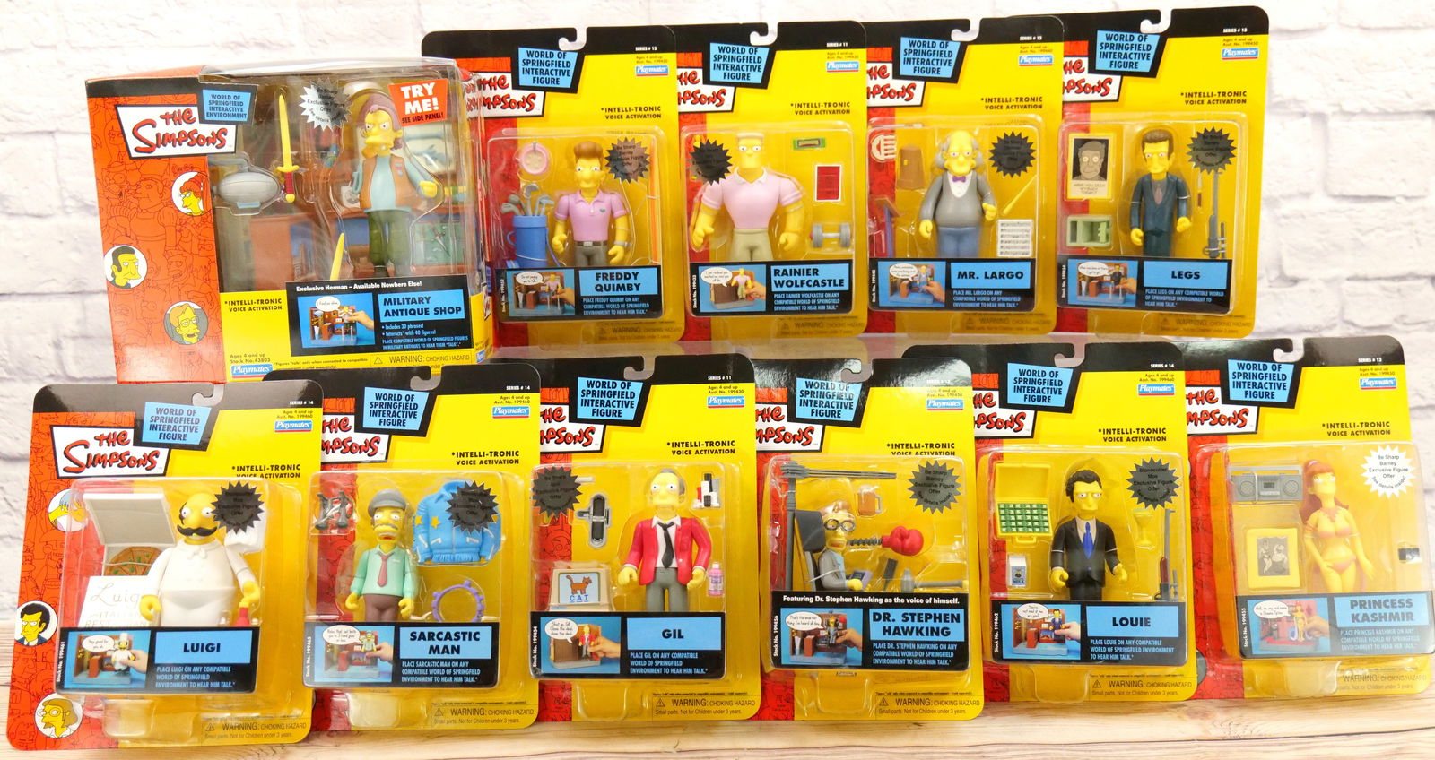 Lot of The Simpsons Playmates Interactive Figures (1 of 12)