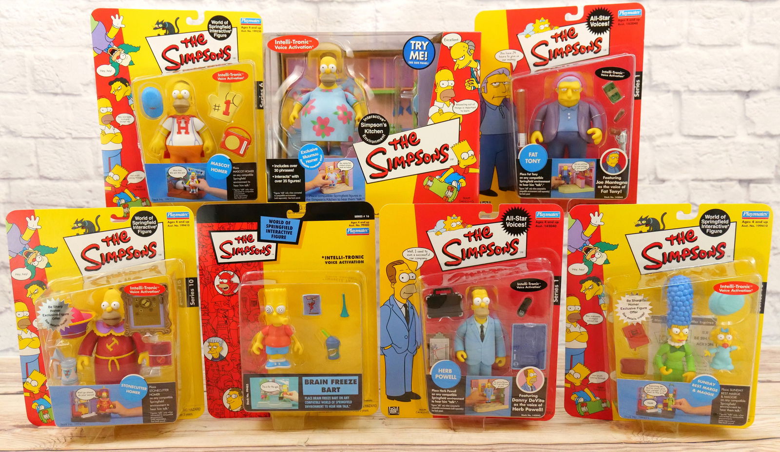 Lot of The Simpsons Playmates Interactive Figures (1 of 12)