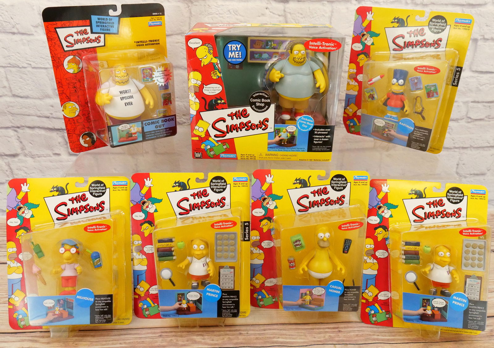 Lot of The Simpsons Playmates Interactive Figures (1 of 11)