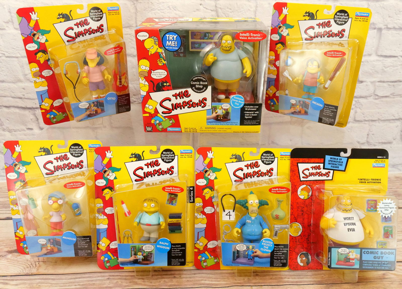 Lot of The Simpsons Playmates Interactive Figures (1 of 11)