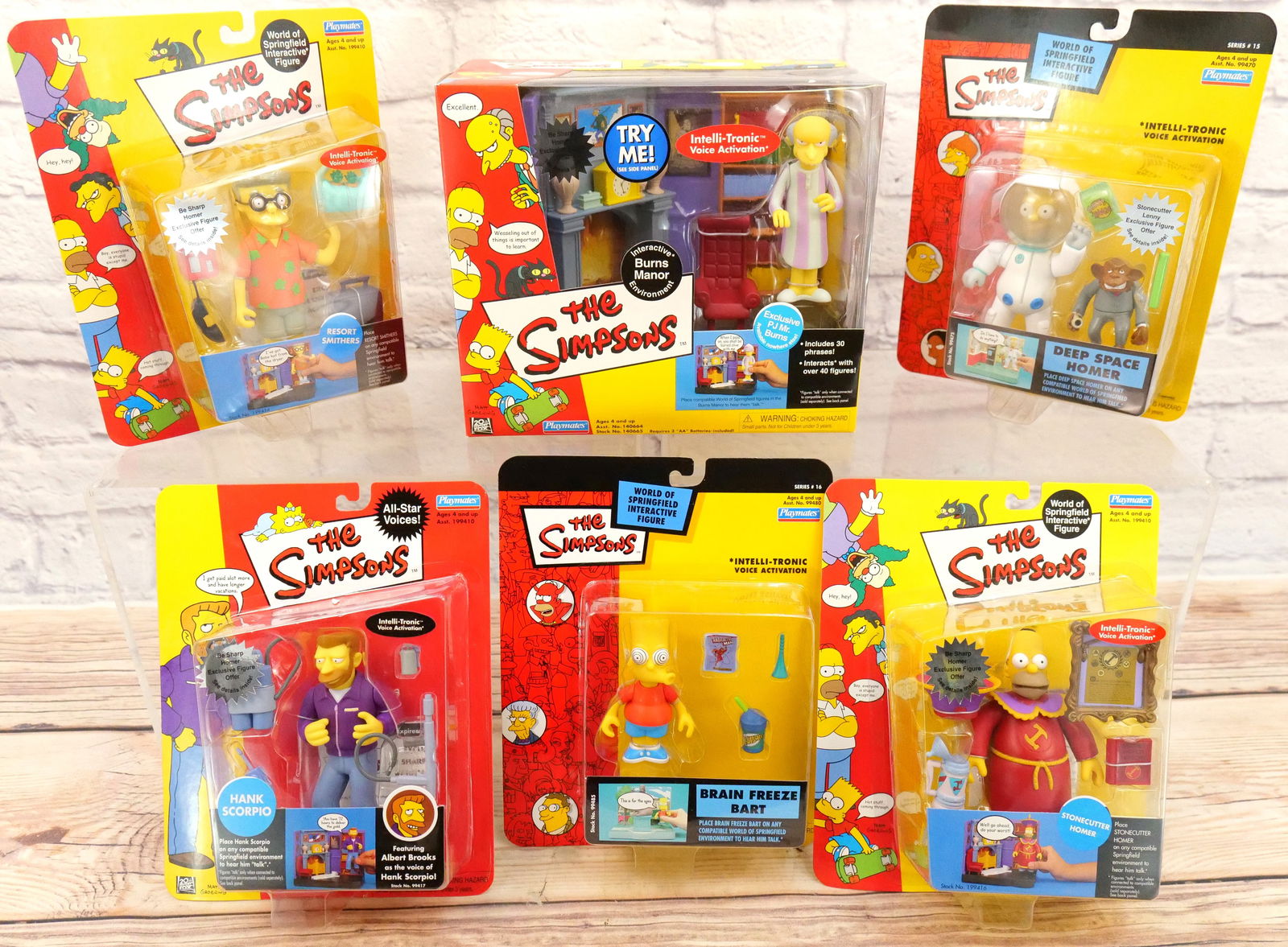 Lot of The Simpsons Playmates Interactive Figures (1 of 11)