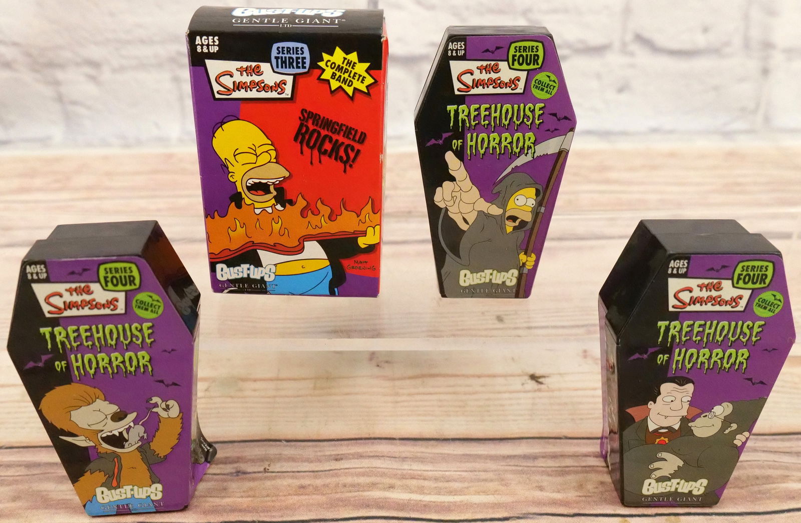 Lot of 4 Simpsons Gentle Giant Bust Ups (1 of 9)