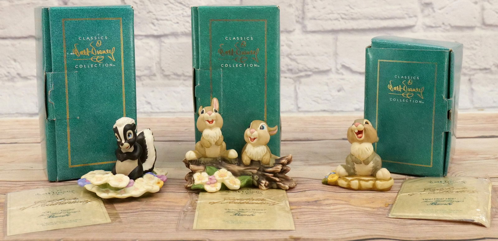 Lot of 3 WDCC Bambi Porcelain Figurines (1 of 8)