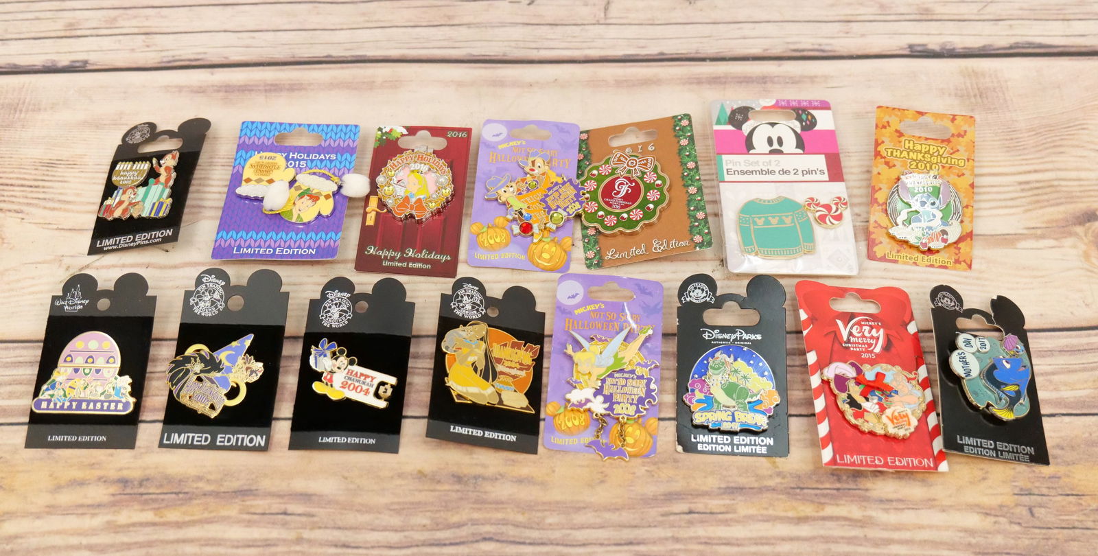 Lot of 15 Disney Holiday Pins (1 of 3)