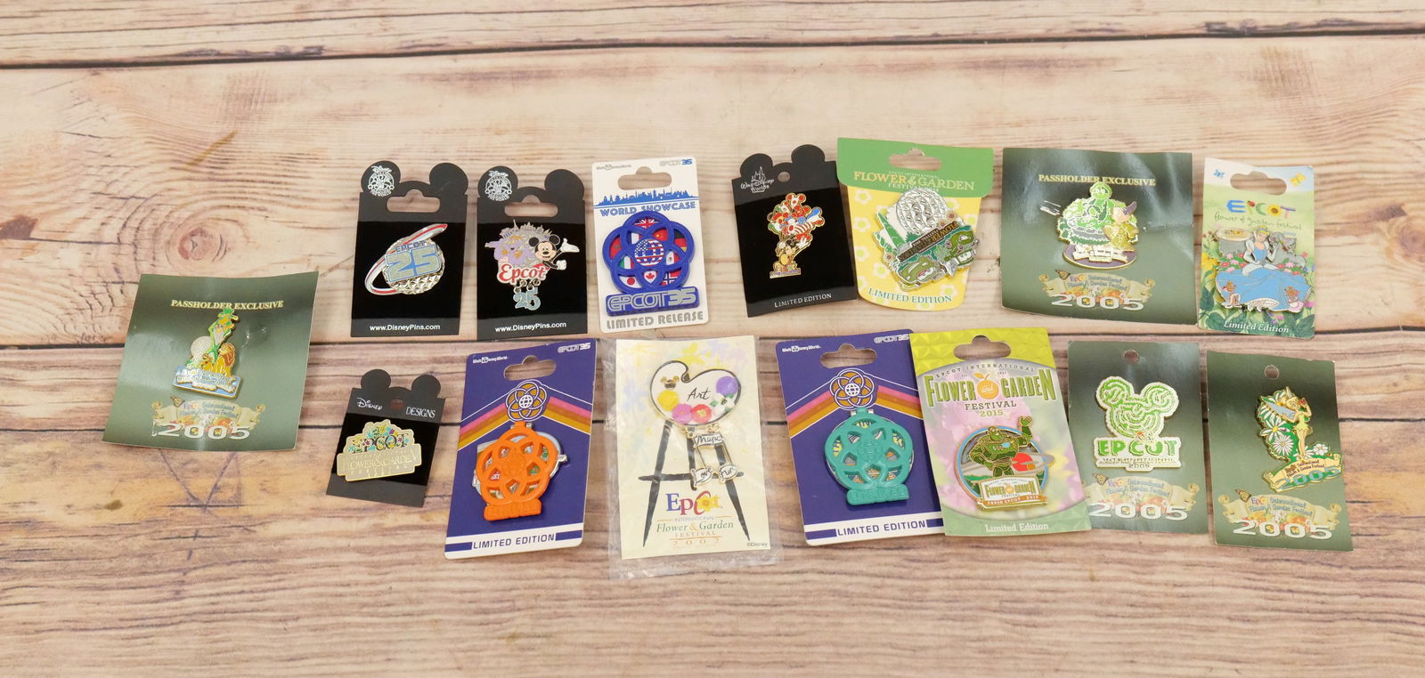 Lot of 15 Disney Epcot Pins (1 of 3)