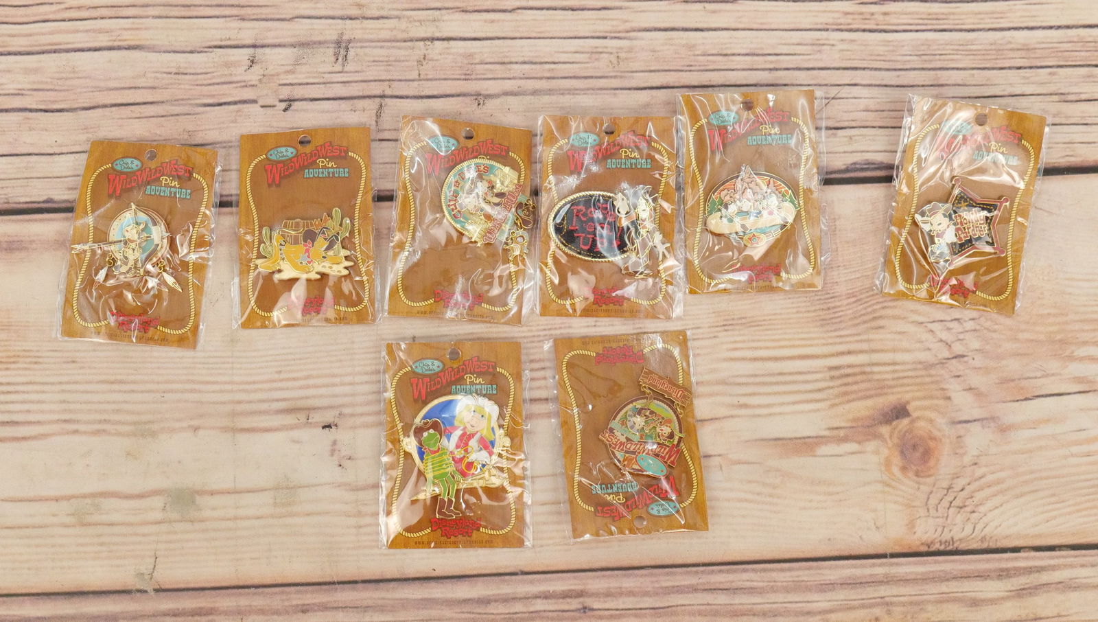 Lot of 8 Disney Chip & Dale's Wild West Adventure Pins (1 of 3)