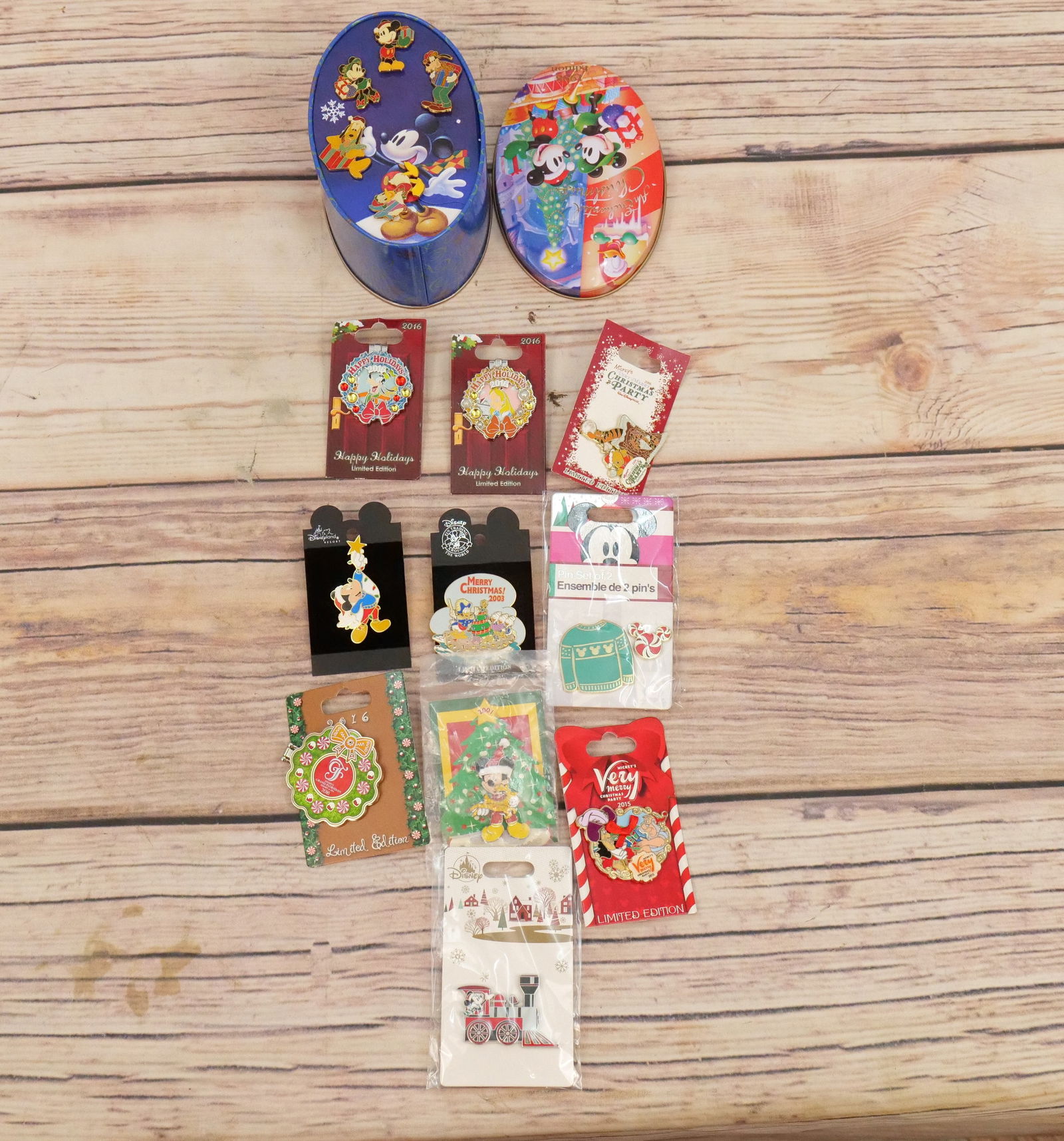 Lot Of Disney Christmas Pins Auction