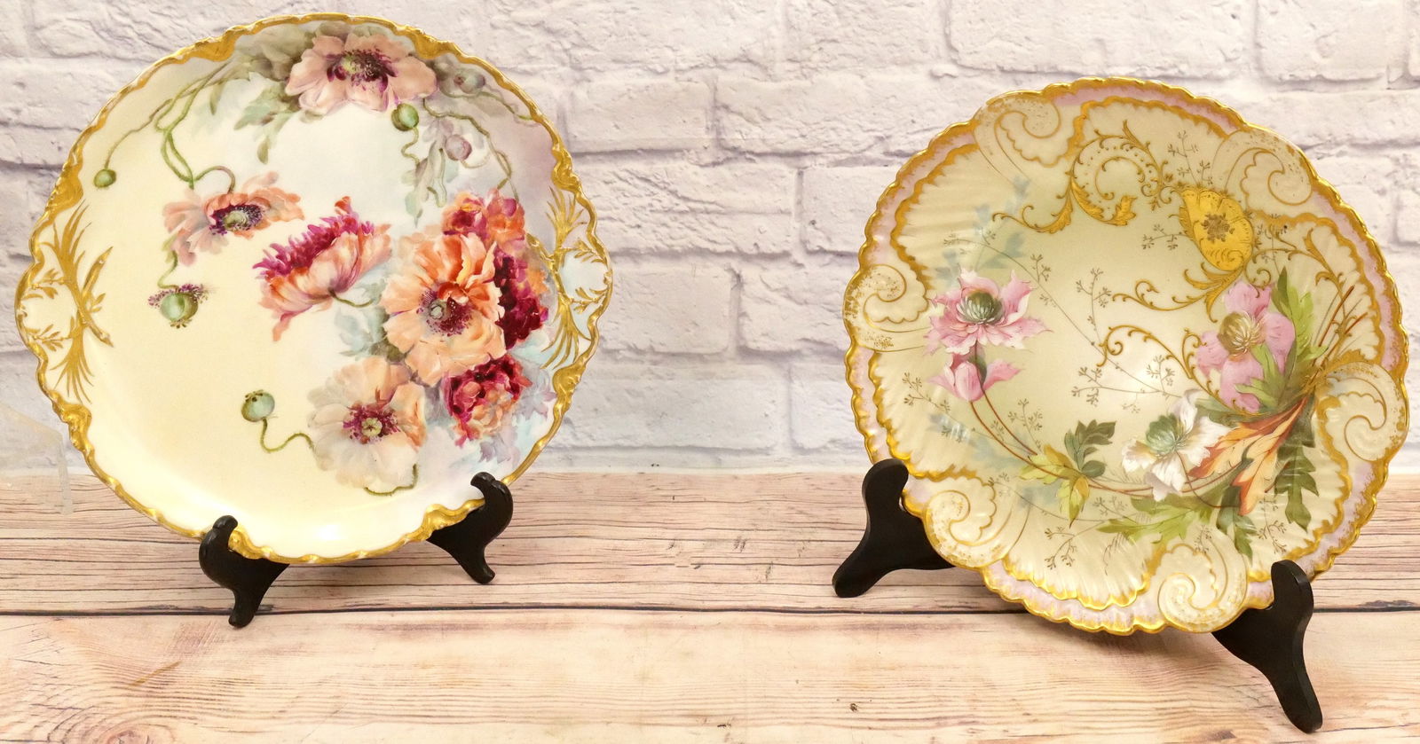 Lot of 2 19th Century Limoges Plates/Serving Trays (1 of 6)