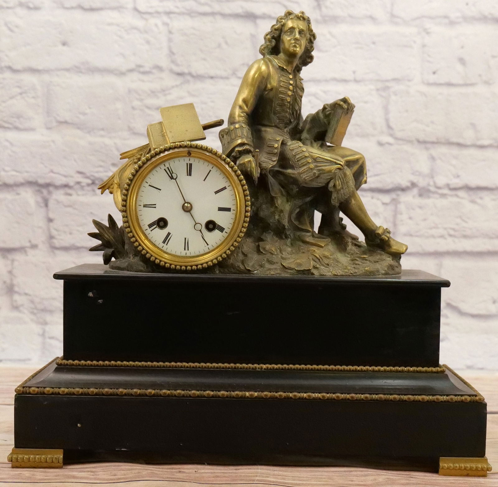 19th Century French Figural Mantle Clock (1 of 11)