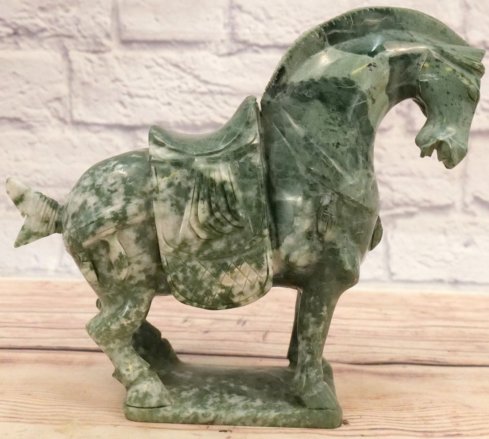 Hard Stone Hand Carved Horse Figurine (1 of 8)