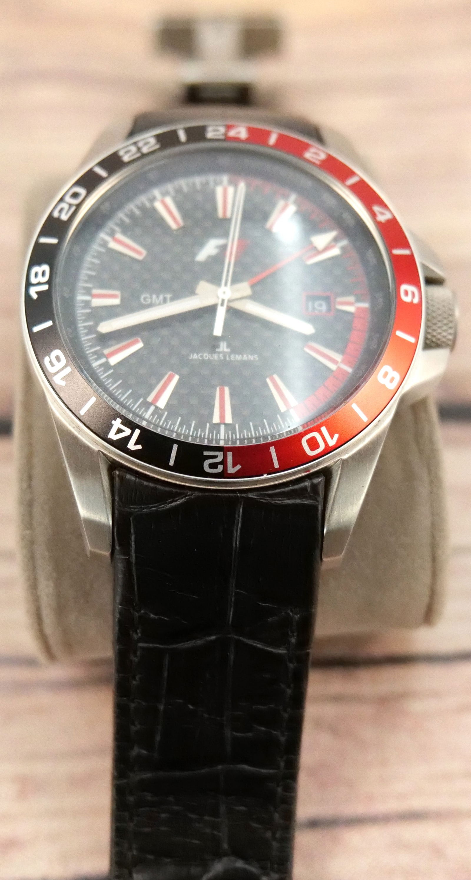 Jaques Lemand Formula-1 GMT Men's Chronograph Watch (1 of 9)