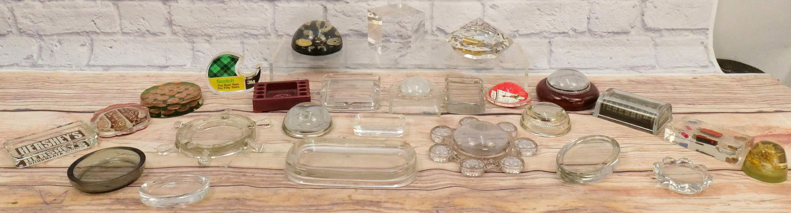 Lot of Advertising Paperweights and Candy Displays (1 of 6)