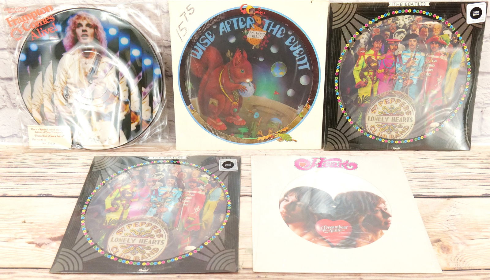 Lot of 5 Vinyl Picture Disc Records (1 of 7)