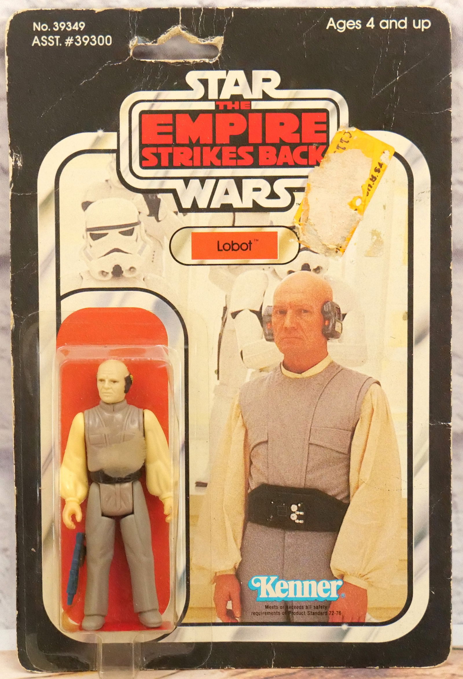Kenner Star Wars Lobot Figure: Vintage Kenner Star Wars Empire Strikes Back - Lobot - No 39349. Mint on card. 41 Back Card. Card has some wear. All invoices must be paid within 24 hours of the sale. We offer multiple shipping optio