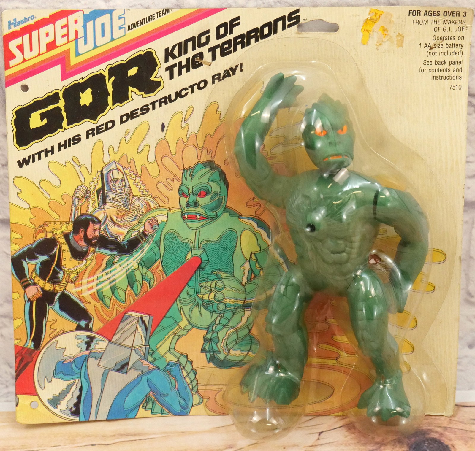 Super Joe GOR King of the Terrons Figure: Vintage Hasbro Super Joe GOR King of the Terrons Figure. Sealed on Card. All invoices must be paid within 24 hours of the sale. We offer multiple shipping options, please read the terms as they have c