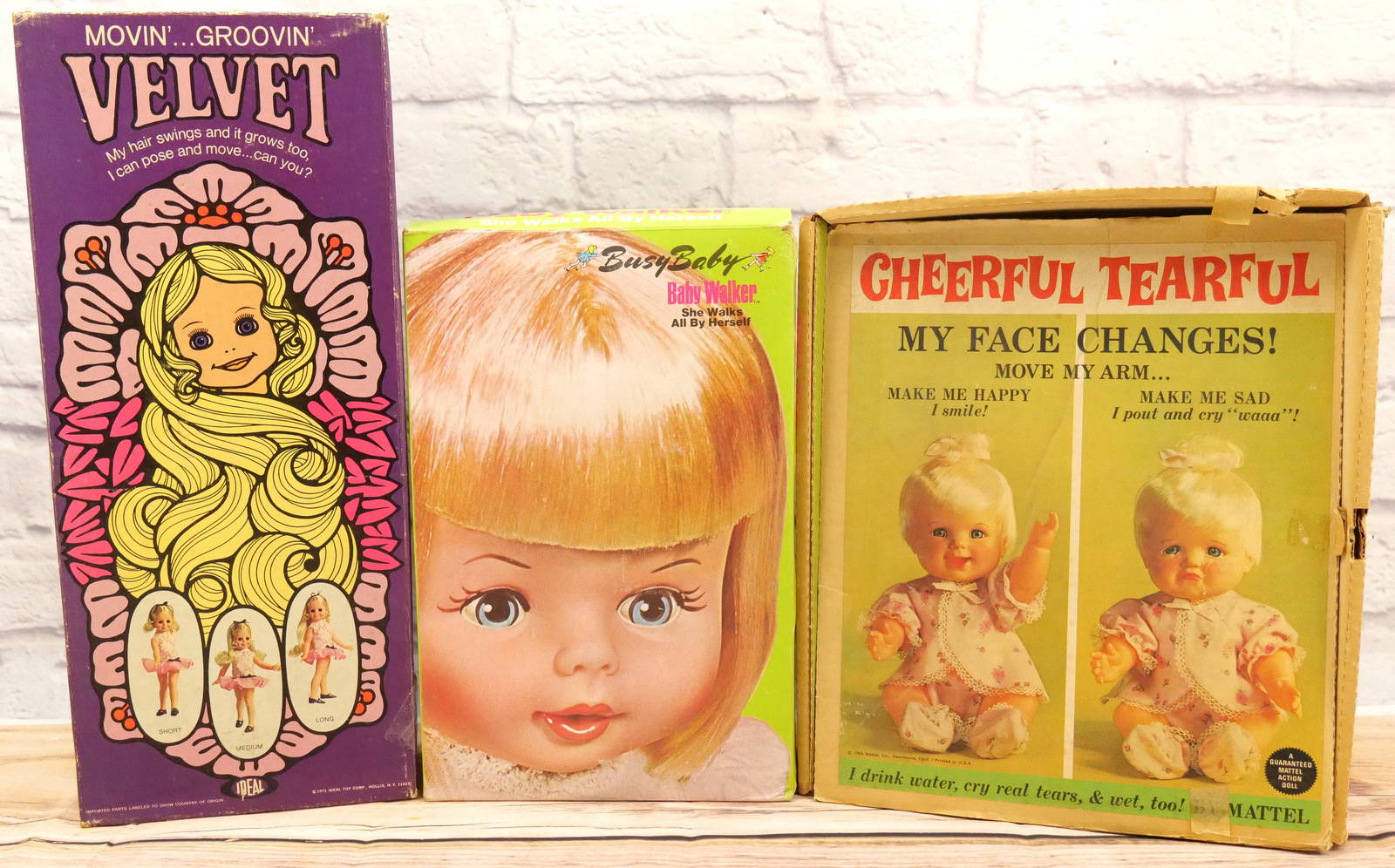 Lot Of 3 Vintage Dolls Auction