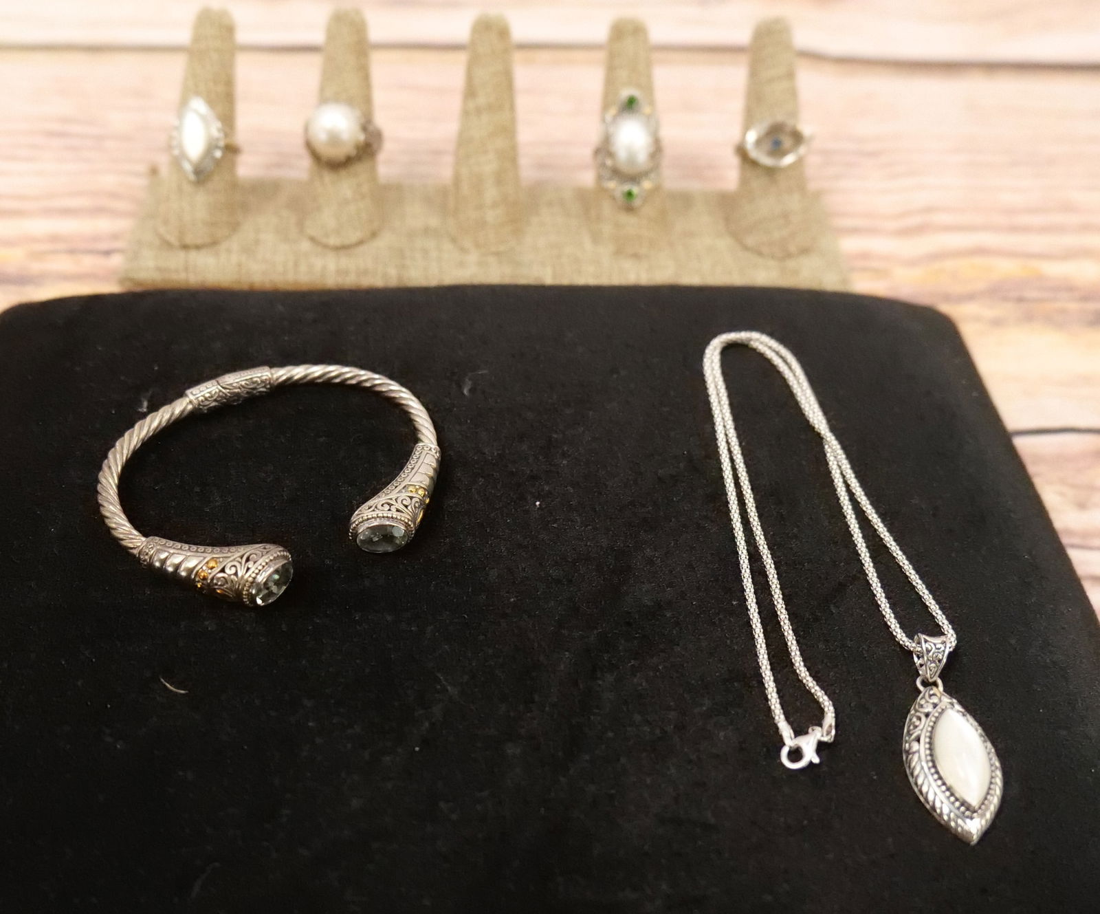 Lot of Sterling and Gold Accent Jewelry (1 of 12)