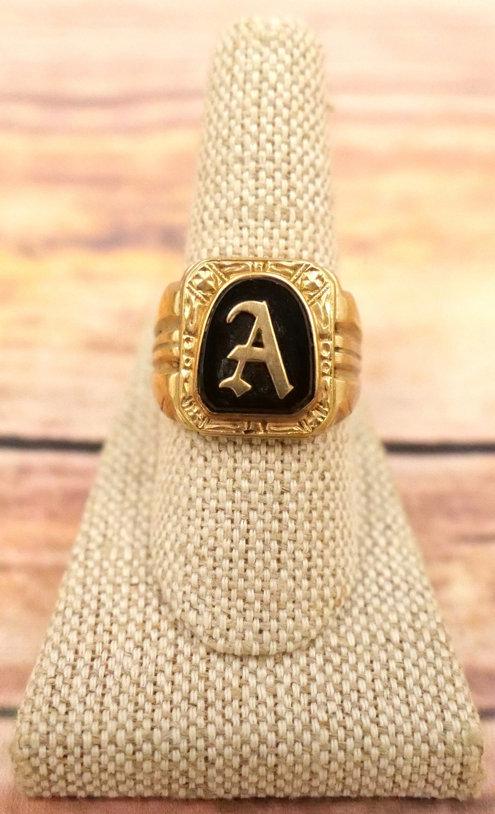 10k Monogramed Ring (1 of 7)