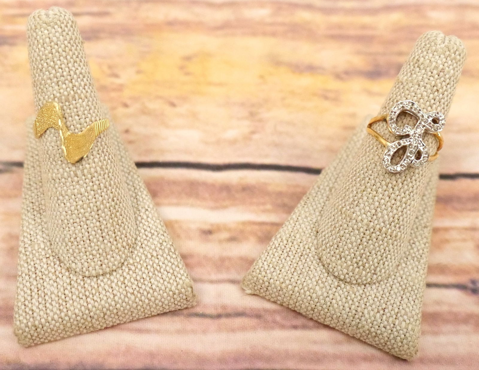 Lot of 2 14k Yellow Gold Ladies Rings (1 of 13)