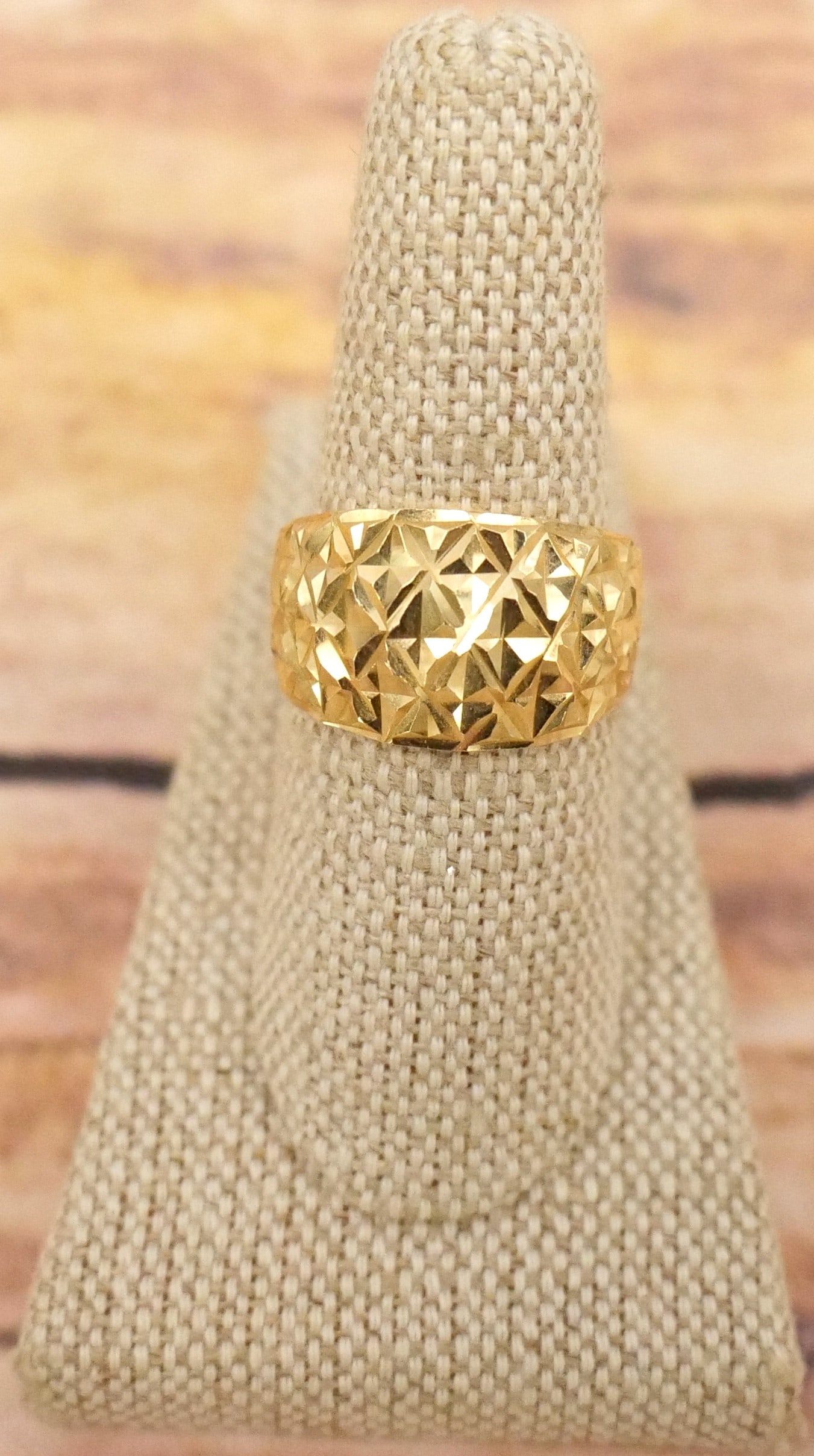 14k Yellow Gold Ladies Dome Ring (1 of 7)