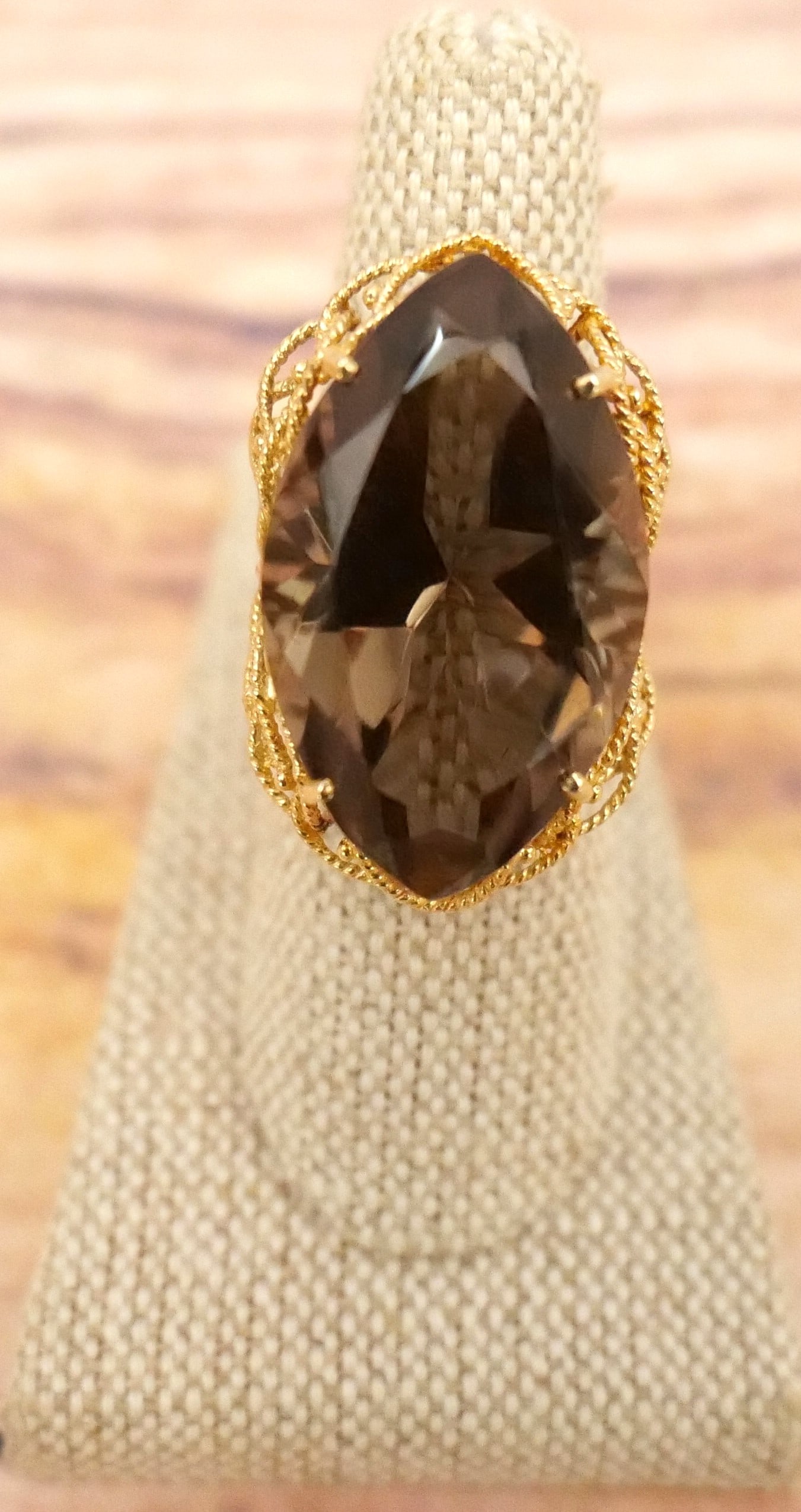 10k Oversized Ladies Statement Ring (1 of 7)