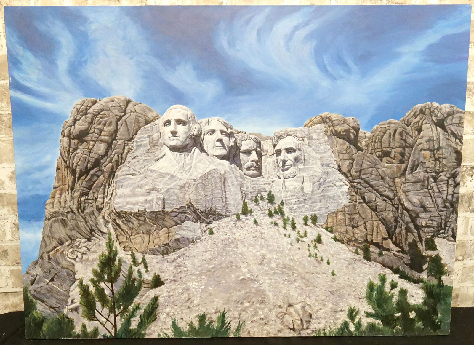 Oil on Canvas of Mount Rushmore by Glen Fortune Banse (1 of 8)