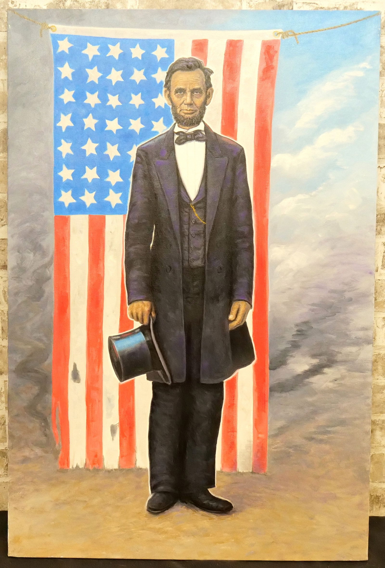 Oil on Canvas of Abraham Lincoln by Glen Fortune Banse (1 of 9)
