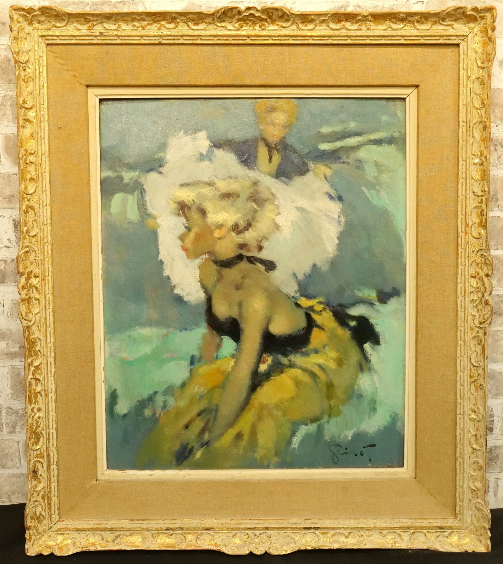 Danseuse Oil on Board by Pierre Grisot (1 of 8)