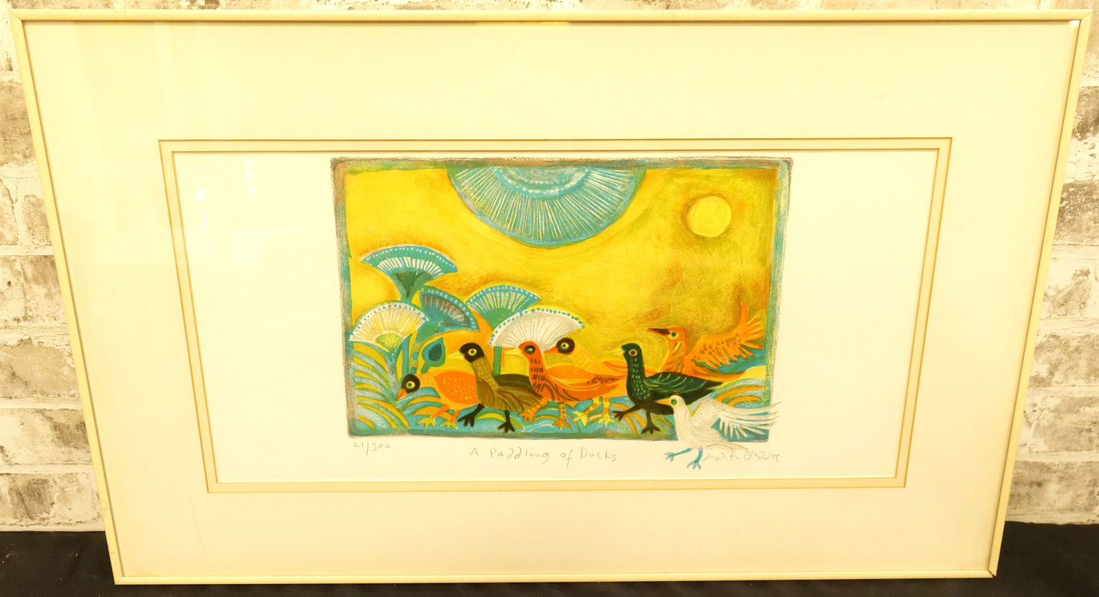 A Paddling of Ducks Lithograph by Judith Bledsoe (1 of 7)
