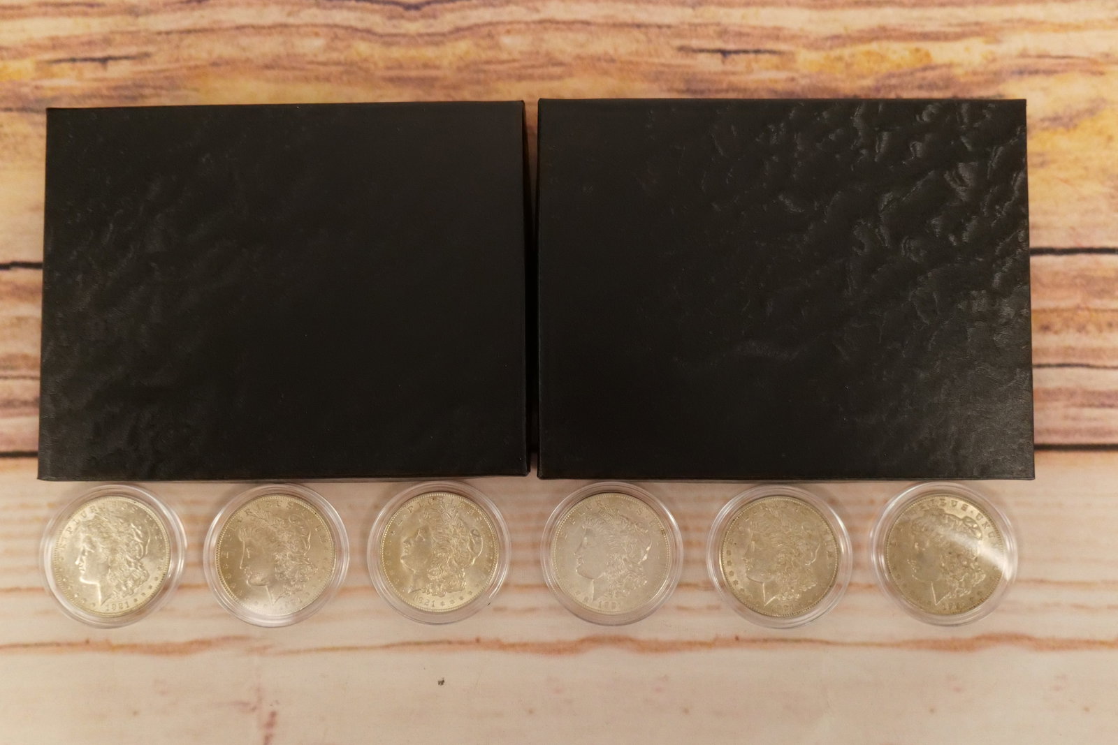 Lot of 6 Morgan Silver Dollars - 1921 Box Sets (1 of 9)