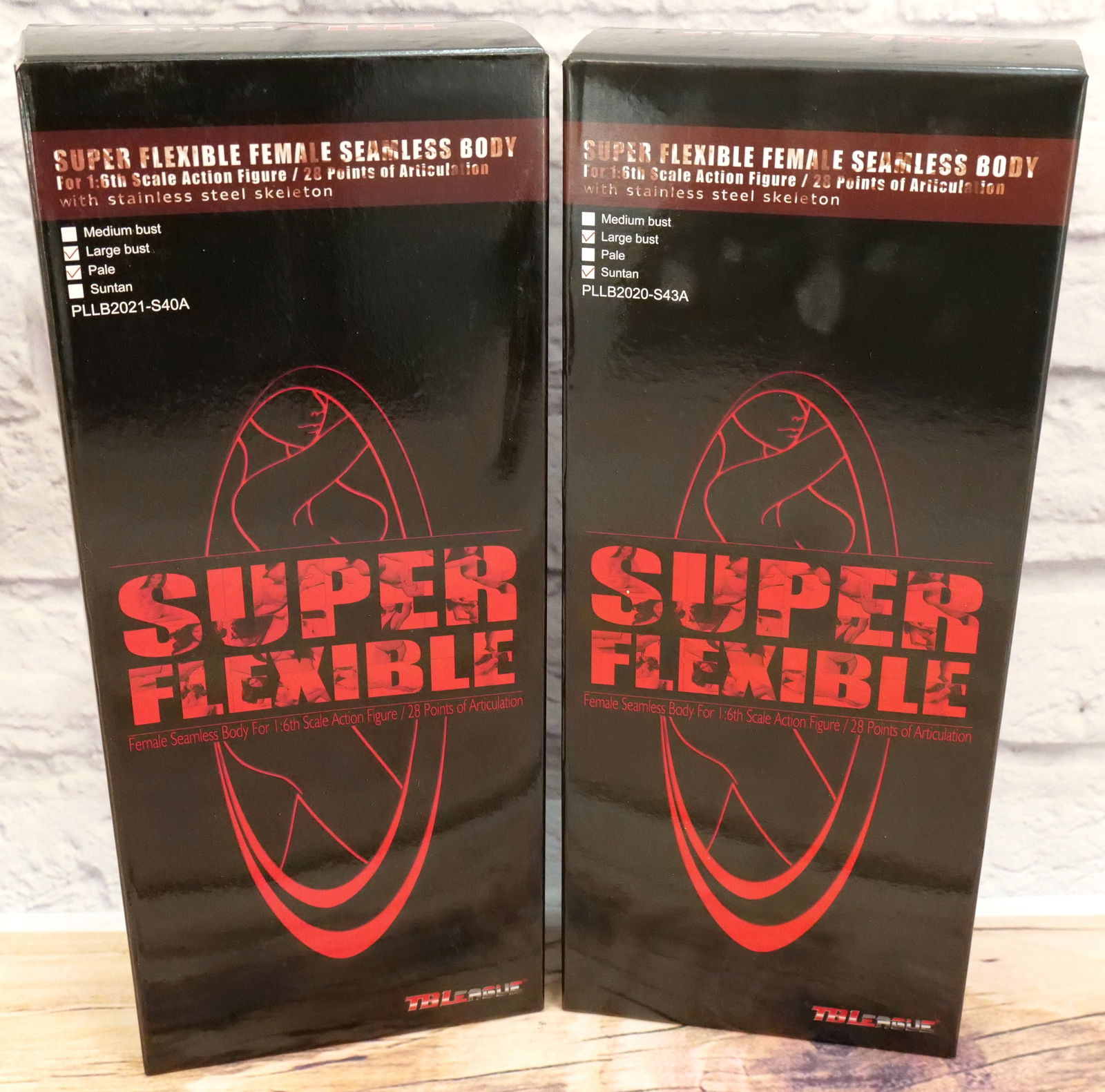 Lot of 2 TBLeague Super Flexible Female Body - 1:6 Scale (1 of 7)