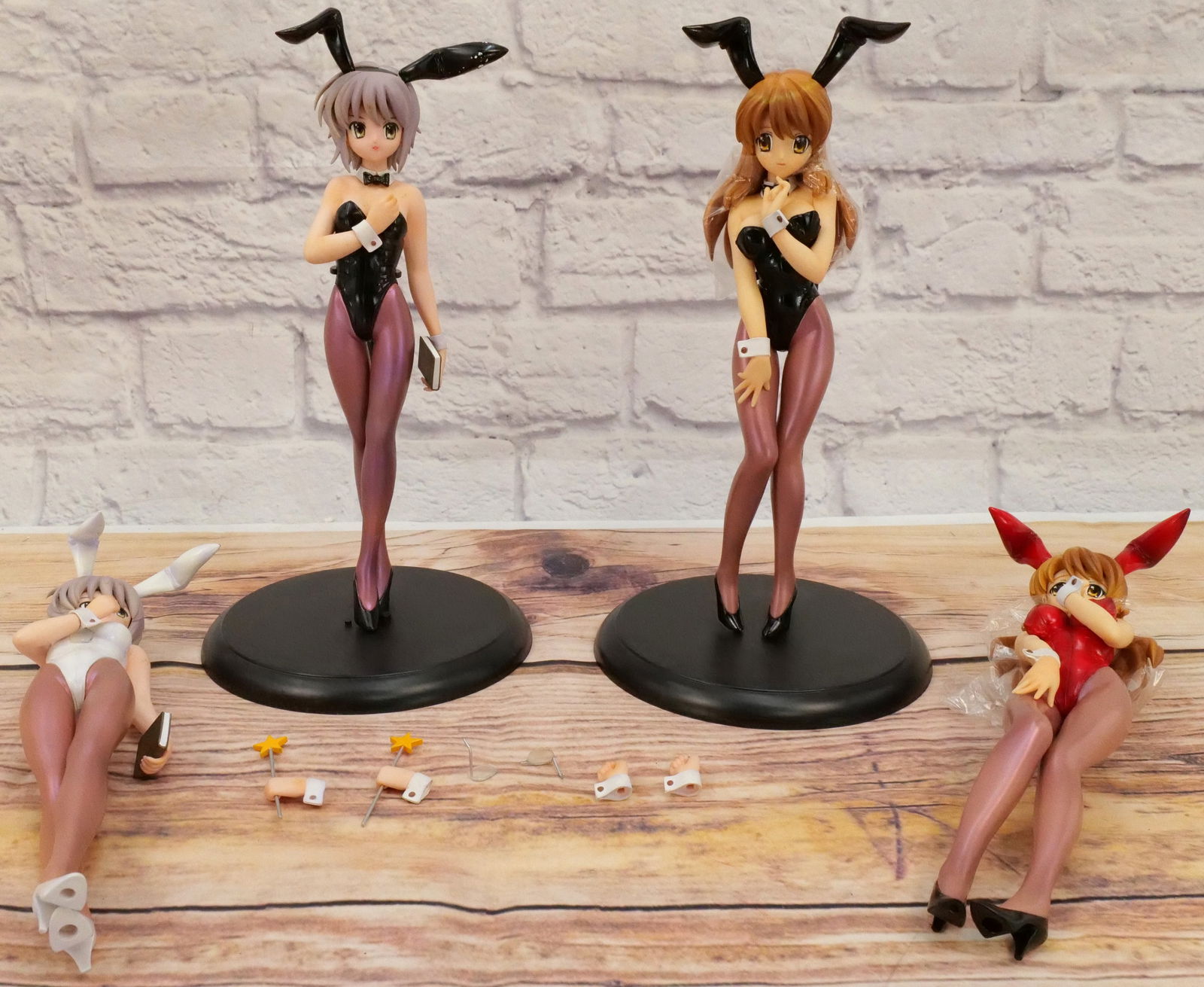 Lot of 4 Melancholy of Haruki Suzumiya Anime Figures (1 of 9)